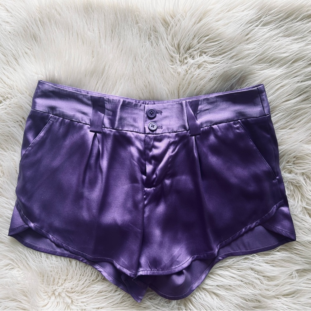 🦋alice + olivia Size XS, Purple, Silk, Butterfly Shorts🦋